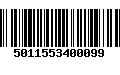 Código de Barras 5011553400099