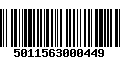 Código de Barras 5011563000449