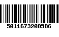 Código de Barras 5011673200586