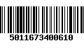 Código de Barras 5011673400610