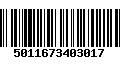 Código de Barras 5011673403017