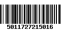 Código de Barras 5011727215016