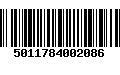 Código de Barras 5011784002086