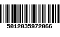 Código de Barras 5012035972066