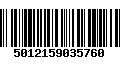 Código de Barras 5012159035760