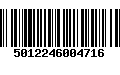 Código de Barras 5012246004716