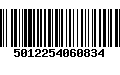 Código de Barras 5012254060834