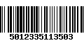 Código de Barras 5012335113503