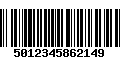 Código de Barras 5012345862149