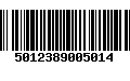 Código de Barras 5012389005014