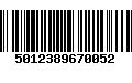 Código de Barras 5012389670052