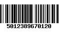 Código de Barras 5012389670120