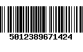 Código de Barras 5012389671424