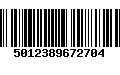 Código de Barras 5012389672704