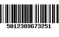 Código de Barras 5012389673251