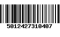Código de Barras 5012427310407