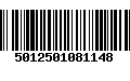 Código de Barras 5012501081148