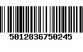 Código de Barras 5012836750245