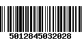 Código de Barras 5012845032028