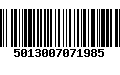 Código de Barras 5013007071985