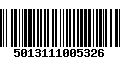 Código de Barras 5013111005326