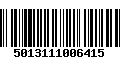 Código de Barras 5013111006415