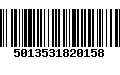 Código de Barras 5013531820158