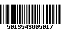 Código de Barras 5013543005017