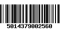 Código de Barras 5014379002560