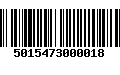 Código de Barras 5015473000018