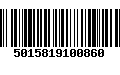 Código de Barras 5015819100860