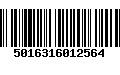 Código de Barras 5016316012564