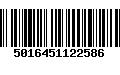 Código de Barras 5016451122586