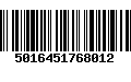 Código de Barras 5016451768012