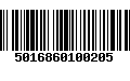 Código de Barras 5016860100205