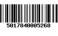 Código de Barras 5017840005268