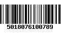 Código de Barras 5018076100789