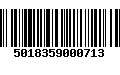 Código de Barras 5018359000713