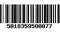 Código de Barras 5018359500077