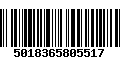 Código de Barras 5018365805517