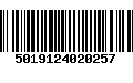 Código de Barras 5019124020257