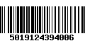 Código de Barras 5019124394006