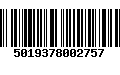 Código de Barras 5019378002757