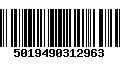 Código de Barras 5019490312963