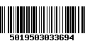 Código de Barras 5019503033694