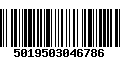 Código de Barras 5019503046786