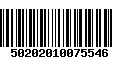 Código de Barras 50202010075546