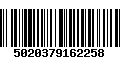 Código de Barras 5020379162258
