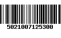 Código de Barras 5021007125300