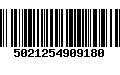 Código de Barras 5021254909180